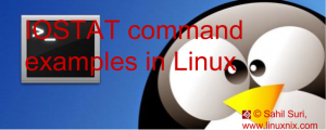 Linux iostat command